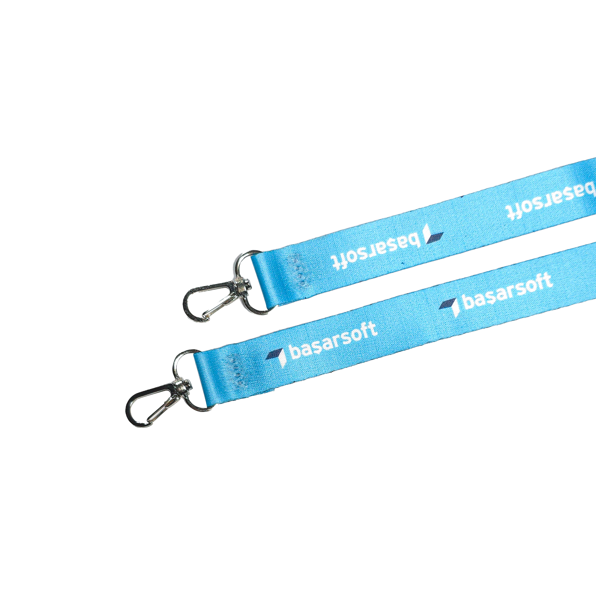 Çift Tarafı Baskılı 20mm Kart Askı İpi - Çift Kanca