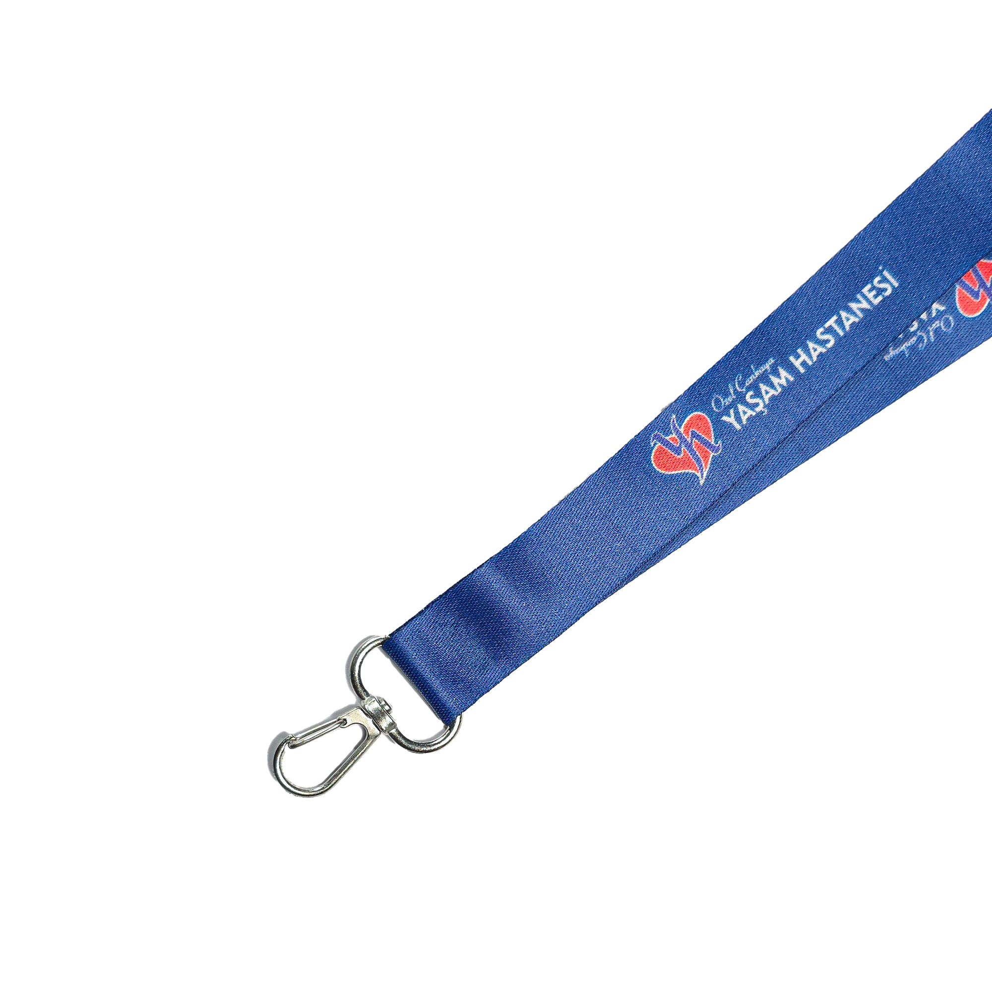 Çift Tarafı Baskılı 20mm Kart Askı İpi - Tek Kanca